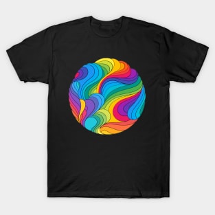 Trippy Hippie Rainbow Swirl T-Shirt